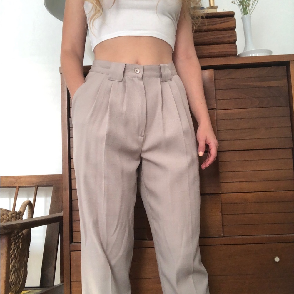 Vintage High Waisted Trousers